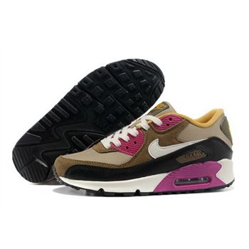 Air Max 90 Womens Shoes Brown Black White Outlet